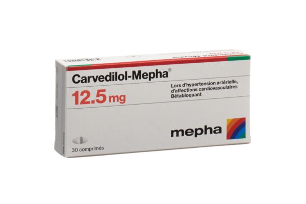 Carvedilol-Mepha cpr 12.5 mg 30 pce