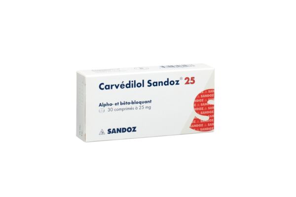 Carvedilol Sandoz Tabl 25 mg 30 Stk