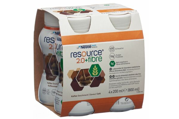 Resource 2.0 fibre café 4 x 200 ml