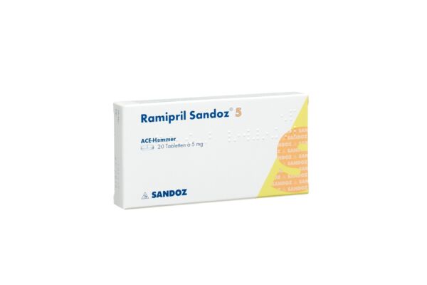 Ramipril Sandoz Tabl 5 mg 20 Stk