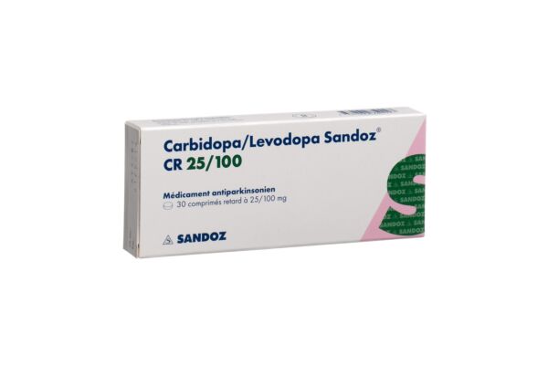 Carbidopa/Levodopa Sandoz CR cpr ret 25/100mg 30 pce