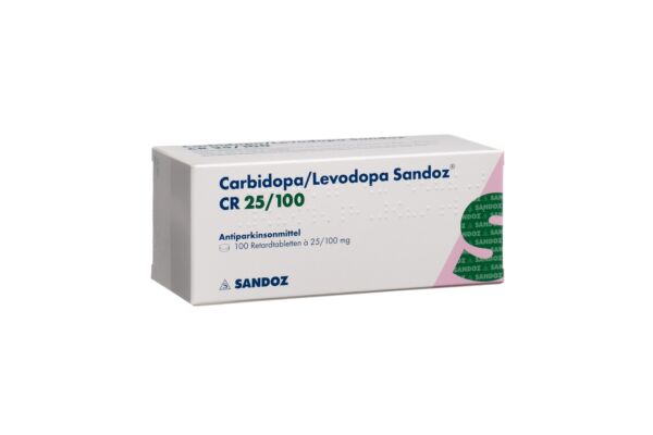 Carbidopa/Levodopa Sandoz CR cpr ret 25/100mg 100 pce