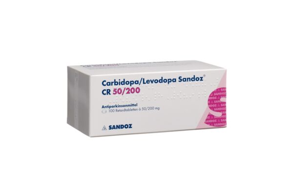 Carbidopa/Levodopa Sandoz CR Ret Tabl 50/200mg 100 Stk