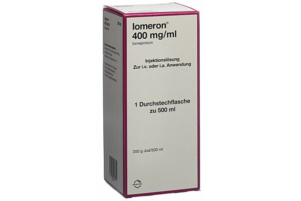 Iomeron sol inj 400 mg/ml 500ml fl