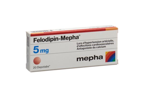 Felodipin-Mepha cpr ret 5 mg 20 pce