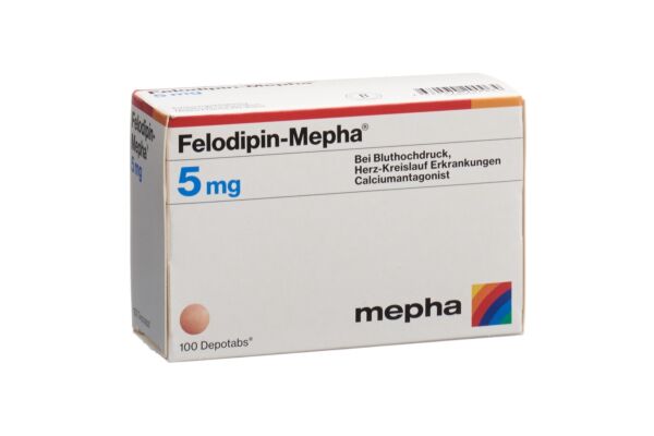 Felodipin-Mepha Ret Tabl 5 mg 100 Stk