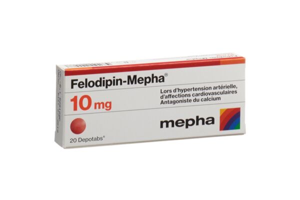 Felodipin-Mepha Ret Tabl 10 mg 20 Stk