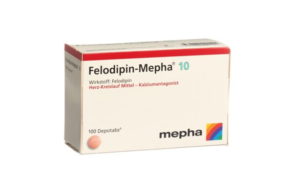 Felodipin-Mepha Ret Tabl 10 mg 100 Stk