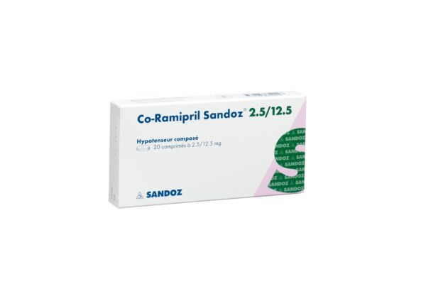 Co-Ramipril Sandoz 2.5/12.5 20 pce