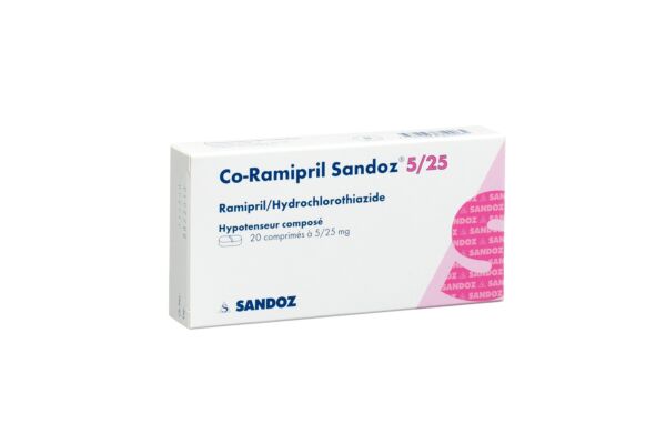 Co-Ramipril Sandoz Tabl 5/25 20 Stk