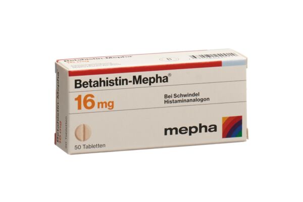 Betahistin-Mepha Tabl 16 mg 50 Stk