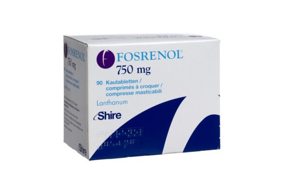 Fosrenol cpr croquer 750 mg 90 pce