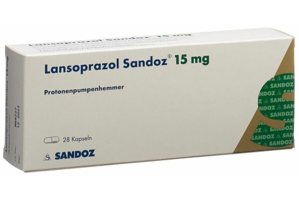 Lansoprazole Sandoz caps 15 mg 28 pce