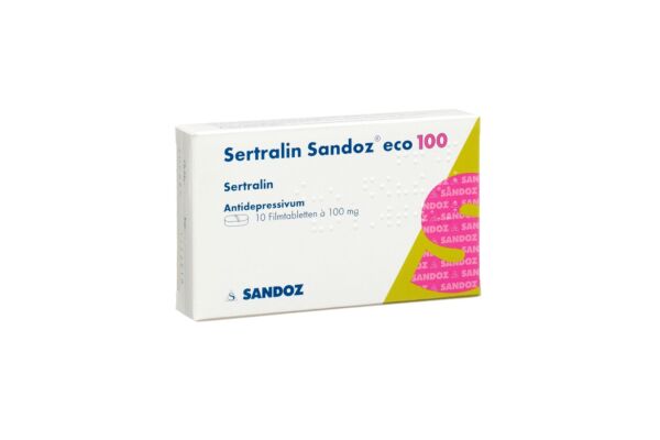 Sertraline Sandoz eco cpr pell 100 mg 10 pce