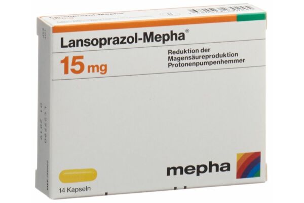 Lansoprazol-Mepha caps 15 mg 14 pce