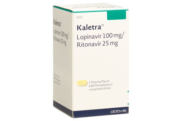 Kaletra cpr pell 100mg/25mg bte 60 pce