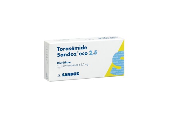 Torasemid Sandoz eco Tabl 2.5 mg 20 Stk