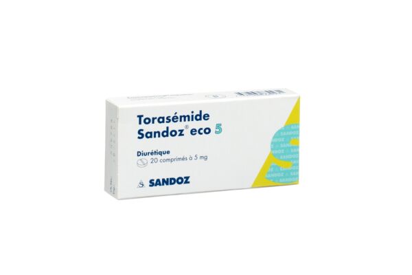 Torasemid Sandoz eco Tabl 5 mg 20 Stk