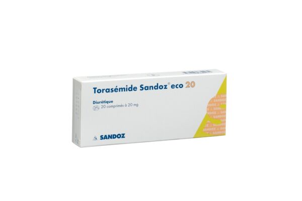 Torasémide Sandoz eco cpr 20 mg 20 pce