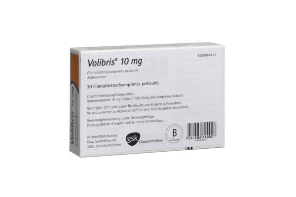 Volibris Filmtabl 10 mg 30 Stk