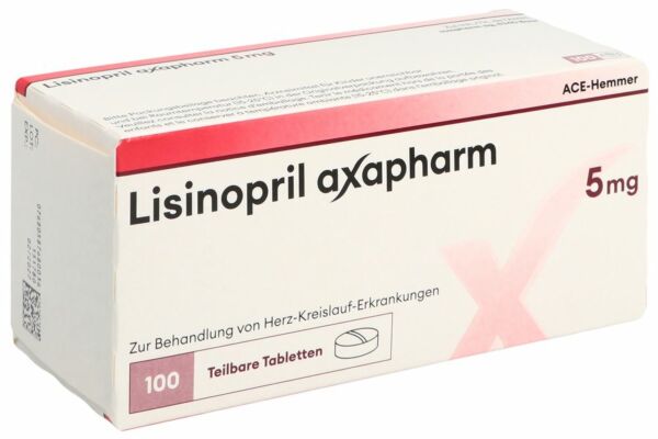 Lisinopril axapharm cpr 5 mg 100 pce