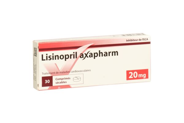 Lisinopril axapharm Tabl 20 mg 30 Stk