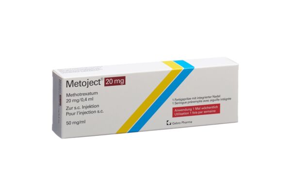 Metoject sol inj 20 mg/0.4ml ser pré 0.4 ml