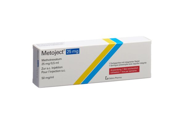 Metoject sol inj 25 mg/0.5ml ser pré 0.5 ml