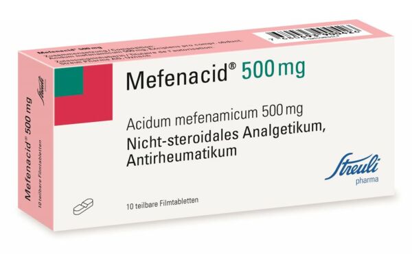 Mefenacid Filmtabl 500 mg teilbar 10 Stk