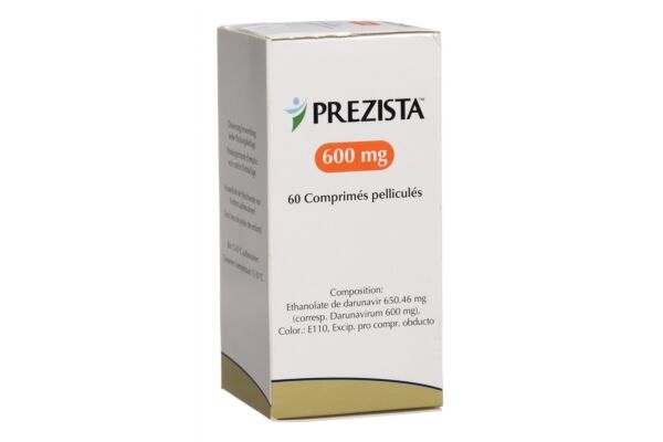 Prezista cpr pell 600 mg bte 60 pce