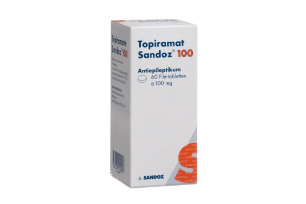 Topiramate Sandoz cpr pell 100 mg bte 60 pce