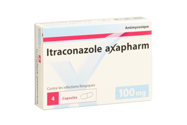 Itraconazole axapharm 4 caps 100 mg 4 pce