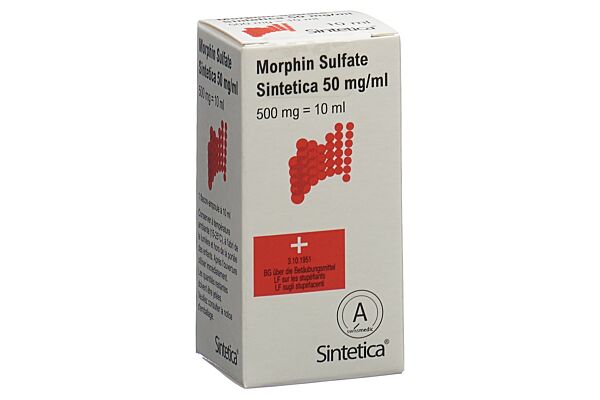 Morphin Sulfate Sintetica Inj Lös 500 mg/10ml 10 ml