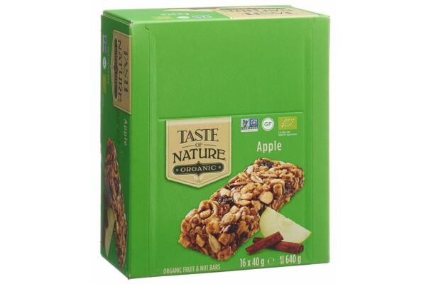 Taste of Nature barre Apple 16 x 40 g