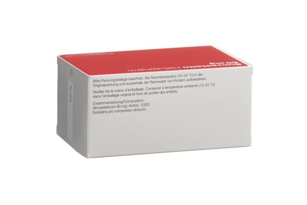 Simvastatine Helvepharm cpr pell 80 mg 100 pce