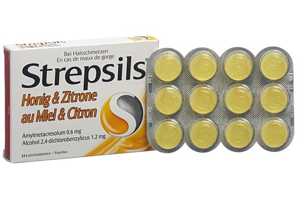 Strepsils miel citron 24 pastilles