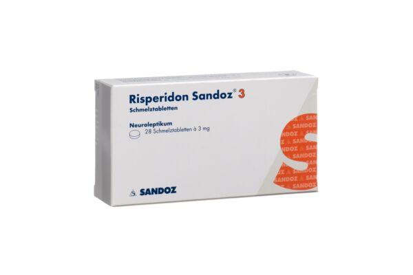 Rispéridone Sandoz cpr orodisp 3 mg 28 pce