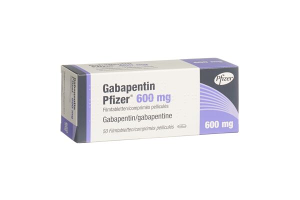 Gabapentin Pfizer Filmtabl 600 mg 50 Stk