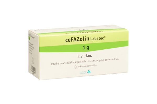 Cefazolin Labatec Trockensub 1 g Durchstf 10 Stk