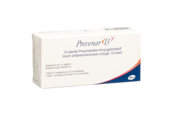 Prevenar 13 susp inj avec aiguilles ser pré 0.5 ml