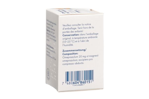 Oméprazole MUT Sandoz cpr pell 20 mg bte 14 pce