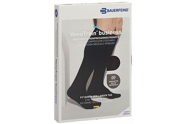 VENOTRAIN BUSINESS foot long AD KKL2 L normal/long geschlossene Fussspitze schwarz 1 Paar