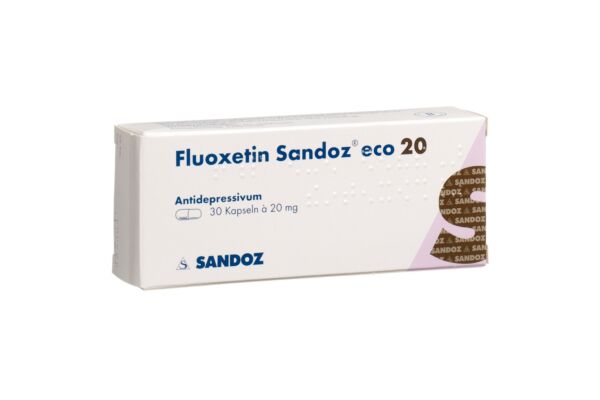 Fluoxétine Sandoz eco caps 20 mg 30 pce