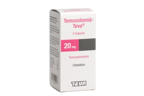 Temozolomid-Teva Kaps 20 mg Fl 5 Stk