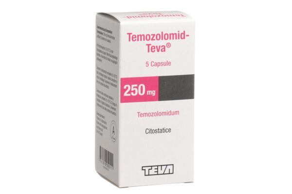 Temozolomid-Teva Kaps 250 mg Fl 5 Stk