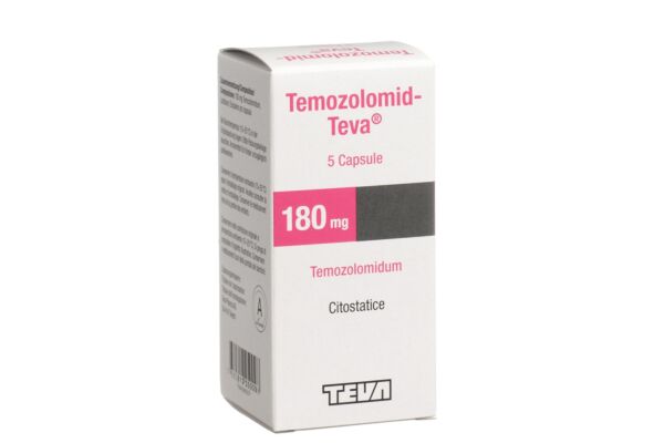 Temozolomid-Teva Kaps 180 mg Fl 5 Stk