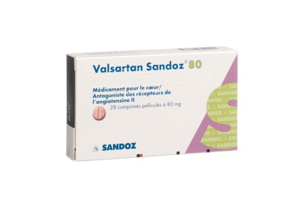 Valsartan Sandoz cpr pell 80 mg 28 pce