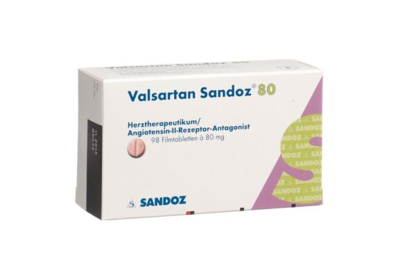 Valsartan Sandoz cpr pell 80 mg 98 pce