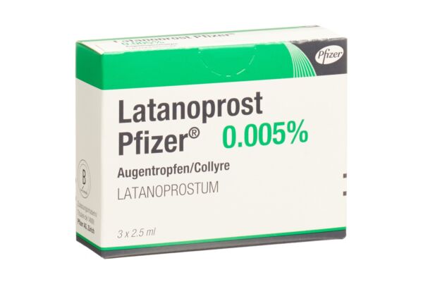 Latanoprost Pfizer gtt opht 3 fl 2.5 ml