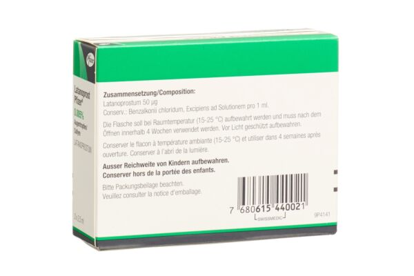 Latanoprost Pfizer gtt opht 3 fl 2.5 ml